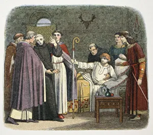 Cassock Collection: Anselm made Archbishop of Canterbury by William II, 1093 (1864)