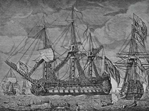 Anson Prints: Ansons Prizes, c1751. Artist: Robert Short