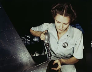 Aeronautics Gallery: Answering the nations need for womanpower, Mrs. Virginia Davis made arrangement for the.. 1942