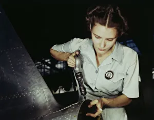 Aeronautics Gallery: Answering the nations need for womanpower, Mrs. Virginia Davis made arrangement for the.. 1942