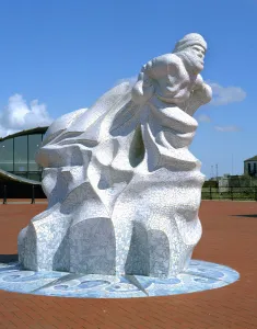 Antarctic 100 Memorial, Waterfront Park, Cardiff, Wales