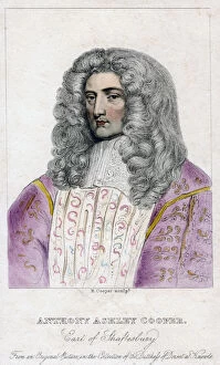 Ashley Cooper Gallery: Anthony Ashley-Cooper, Earl of Shaftesbury.Artist: R Cooper