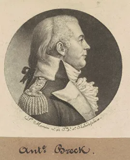 Buttonhole Prints: Anthony Breck, 1798. Creator: Charles Balthazar Julien Fevret de Saint-Memin