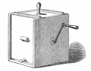 Butter Churning Prints: Anthony's Double-Action Patent Churn, 1850. Creator: Unknown
