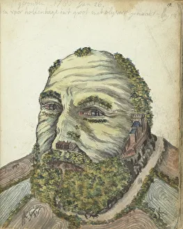 Balding Prints: Anthropomorphic Hill, 1785. Creator: Jan Brandes