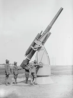 Gun Barrel Prints: Anti-aircraft gun, between c1915 and c1920. Creator: Bain News Service