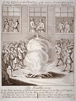 Rioter Prints: Anti-Cromwell demonstration, Suffolk Street, London, 1735