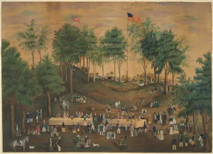 4th July Prints: Anti-Slavery Picnic at Weymouth Landing