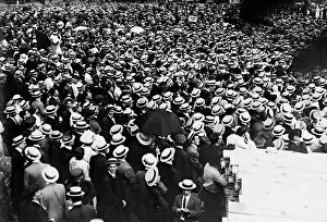 Anti-War meeting, 8 Aug 1914. Creator: Bain News Service