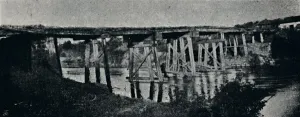 Alberto Prints: Antiga Ponte dobre o Rio Mogy-Guassu, 1895. Artist: Alberto Loefgren