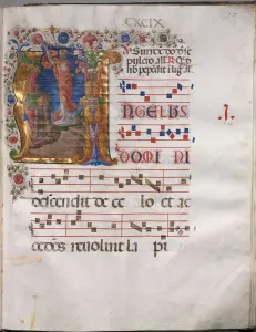 And Gold On Parchment Prints: Antiphonary, c. 1470-1480. Creator: Girolamo da Cremona (Italian), follower of