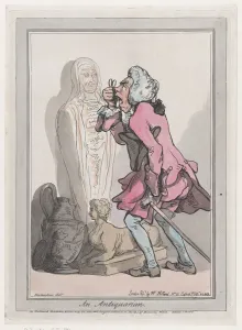 Antiquarian Prints: An Antiquarian, October 23, 1789. Creator: Frederick George Byron