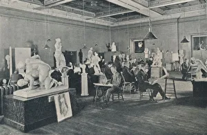 Antique and Life Classes at the Ontario College of Art, Toronto, c1913