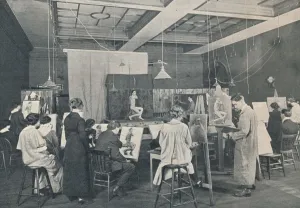 Ontario Prints: Antique and Life Classes at the Ontario College of Art, Toronto, c1913