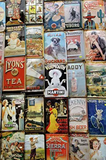Antique market stall in Portobello Road, Notting Hill, London, England, 2008. Creator: LTL