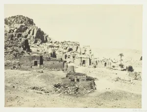 Phila Temple Prints: Antiquities at Biggeh, Opposite Philae, 1857. Creator: Francis Frith