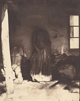 Algeria Africa Prints: Antiquities in the Museum at Cherchell, Algeria, 1853-54. Creator: John Beasley Greene