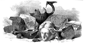 Antiquities found near Head-Quarters, before Sebastopol, 1856. Creator: Edward Alfred Goodall