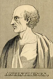 4th Century Bc Prints: Antisthenes, (c445-365 BC), 1830. Creator: Unknown