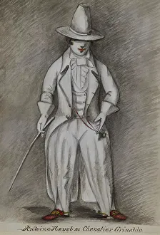 Antoine Ravel as Chevalier Grinaldo, 1855-1859. Creator: Alfred Jacob Miller