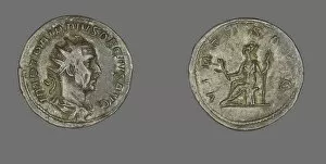Antoninianus Gallery: Antoninianus (Coin) Portraying Emperor Decius, about 249. Creator: Unknown