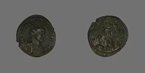 Diokletian Gallery: Antoninianus (Coin) Portraying Emperor Diocletian, about 285. Creator: Unknown