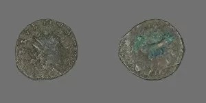 Billon Gallery: Antoninianus (Coin) Portraying Emperor Gallienus, 260-268. Creator: Unknown