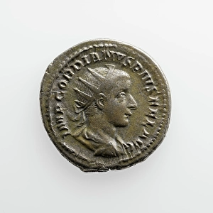 Numismatology Prints: Antoninianus of Gordian III, A.D. 238-244. Creator: Unknown