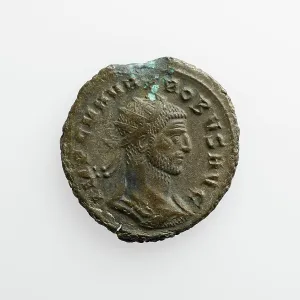 Numismatology Prints: Antoninianus of Probus, A.D. 276-282. Creator: Unknown
