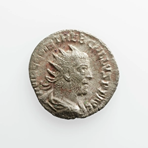 Antoninianus Prints: Antoninianus of Trebonianus Gallus, A.D. 251-253. Creator: Unknown
