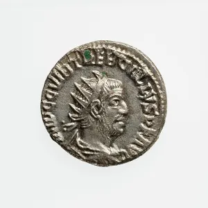 Numismatology Prints: Antoninianus of Trebonianus Gallus, A.D. 251-253. Creator: Unknown