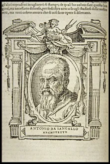 Vasari Prints: Antonio da Sangallo the Younger. From: Giorgio Vasari, The Lives of the Most Excellent