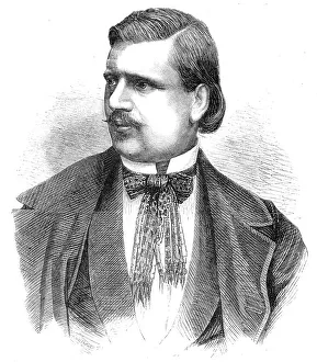 Herbert Watkins Prints: Antonio Giuglini, the Great Singer - from a photograph by Herbert Watkins