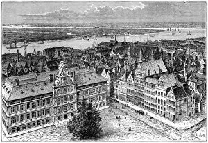 Les Francais Illustres Gallery: Antwerp, Belgium, 1898. Artist: Laplante