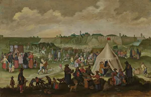 Funfair Prints: The Antwerp Castle Demolished in 1577, 1st quarter 17th century. Creator: Anon