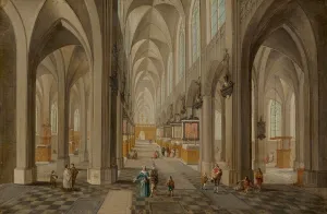Antwerp Cathedral, c. 1650/1655. Creator: Peeter Neeffs the Elder Antwerp Cathedral, c. 1650/1655. Creator: Peeter Neeffs the Elder