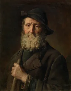 Wrinkle Prints: Antwerp Street Sweeper, 1890. Creator: Pierre Van Havermaet