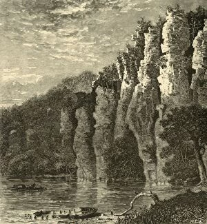 Virginia Collection: Anvil Cliff, 1872. Creator: William Ludwell Sheppard
