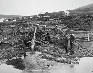 Alaska Prints: Anvil Creek gold mine, 1916. Creator: Lomen Brothers