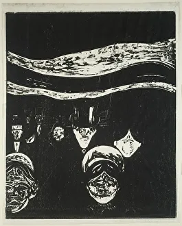 Anxiety, 1896. Creator: Edvard Munch