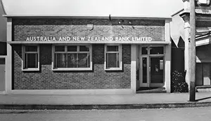 ANZ Bank, Formerly - Bank of Australasia, Childers, Queensland, 1955. Creator: Jack Bain