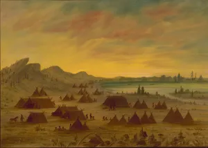 An Apachee Village, 1855 / 1869. Creator: George Catlin
