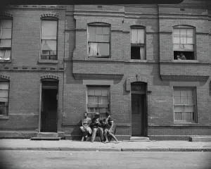 Apartment house at 1739 Seaton Road, Washington, D. C. 1942. Creator: Gordon Parks