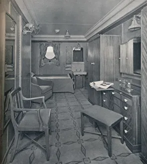 Apartments in the First Class area on board the S. S. Empress of Britain, 1931. Artist: Stewart Bale Limited