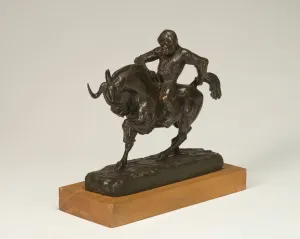 Antoine Louis Barye Prints: Ape Riding a Gnu, c. 1845. Creator: Antoine-Louis Barye