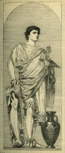 Edward Poynter Prints: Apelles: design for a mosaic, c1864, (1881). Creator: Bernard Collier