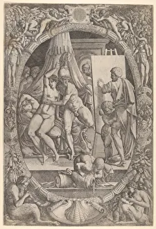 Francesco Primaticcio Collection: Apelles Painting Alexander and Campaspe. Creator: Master IQV
