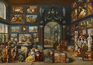 The Mauritshuis Prints: Apelles Painting Campaspe, c. 1630