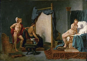 Apelles Painting Campaspe in the Presence of Alexander the Great. Artist: David, Jacques Louis (1748-1825)