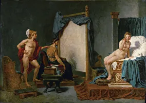 Apelles Painting Campaspe in the Presence of Alexander the Great. Artist: David, Jacques Louis (1748-1825) Apelles Painting Campaspe in the Presence of Alexander the Great. Artist: David, Jacques Louis (1748-1825)